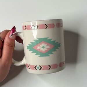 Vintage Southwestern Aztec Mug Boho Desert Geometric Coffee Cup